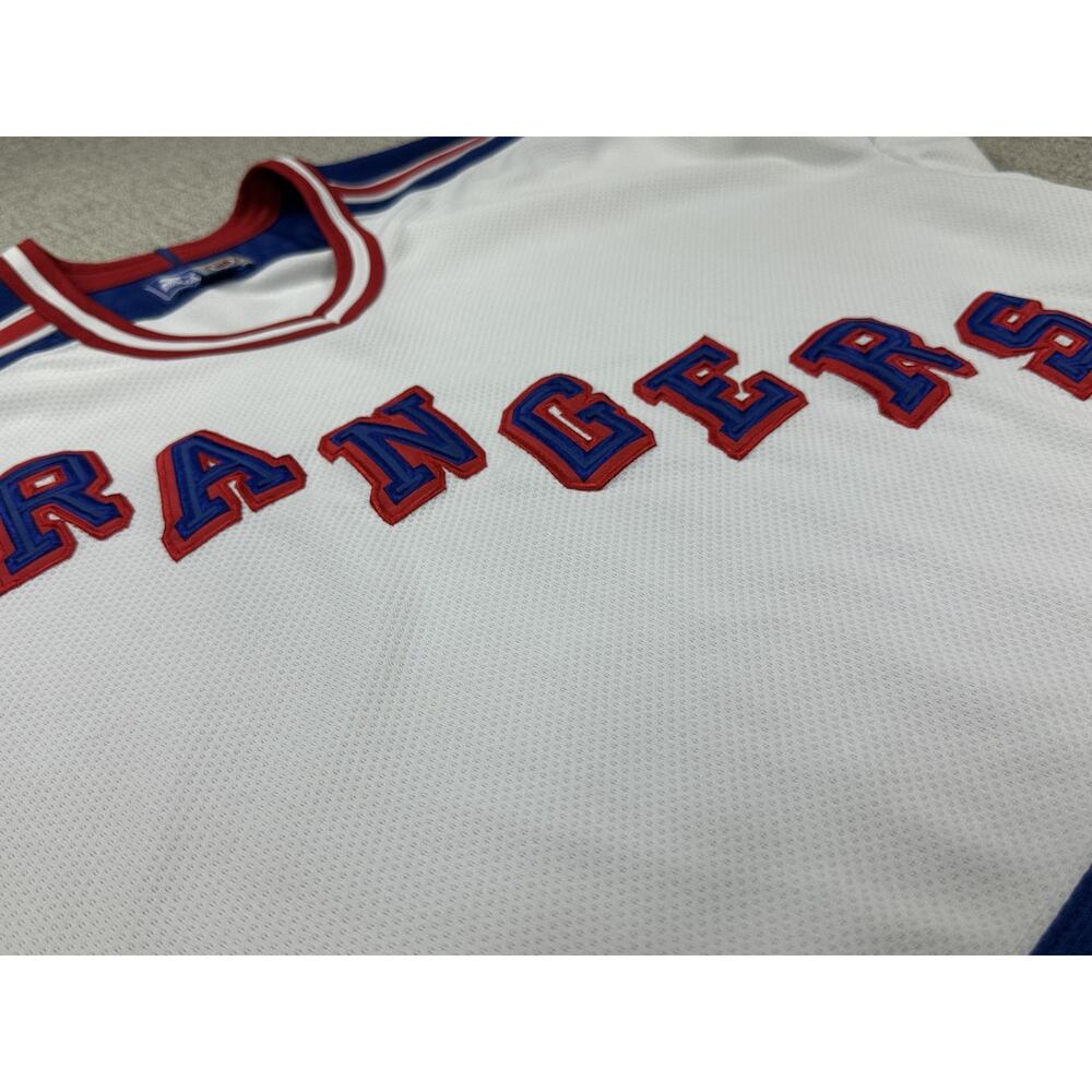 Vintage New York Rangers Jersey Mens Large White NHL Hockey Starter - Picture 8 of 14
